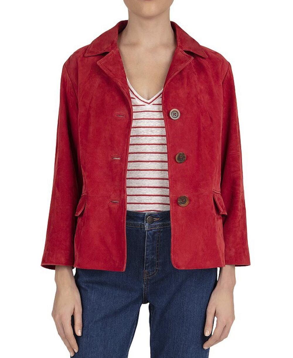 Gerard Darel NWT Giola Goat Suede Button Front Coat Size 36 $935